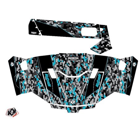 Kit Déco SSV Predator CF Moto U Force 800 Noir Turquoise (2013-2023)