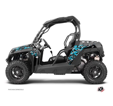 Kit Déco SSV Predator CF Moto Z Force 800 Noir Turquoise (2013-2023)