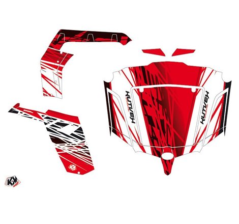 Kit Déco SSV Eraser CF Moto Z Force 800 Rouge Blanc (2013-2023)