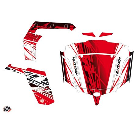 Kit Déco SSV Eraser CF Moto Z Force 800 Rouge Blanc (2013-2023)