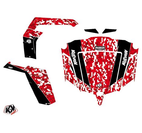 Kit Déco SSV Predator CF Moto Z Force 1000 Rouge (2017-2023)