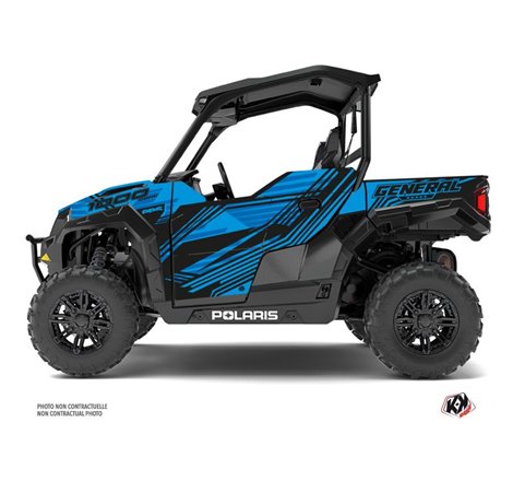 Kit Déco SSV Graphite Polaris GENERAL 1000 Bleu (2016-2021)