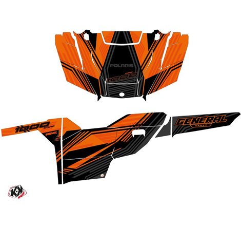 Kit Déco SSV Graphite Polaris GENERAL 1000 Orange (2016-2021)