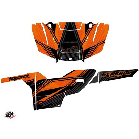 Kit Déco SSV Graphite Polaris GENERAL 1000 Orange (2016-2021)