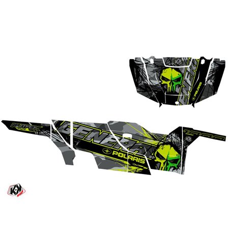 Kit Déco SSV Evil Polaris GENERAL 1000 4 portes Gris Vert (2017-2021)