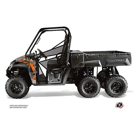 Kit Déco SSV Evil Polaris Ranger 6x6 Gris Orange (2014-2016)