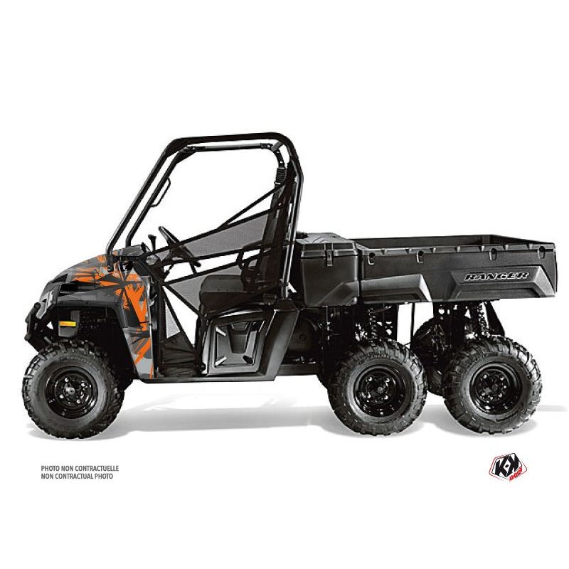 Kit Déco SSV Evil Polaris Ranger 6x6 Gris Orange (2014-2016)