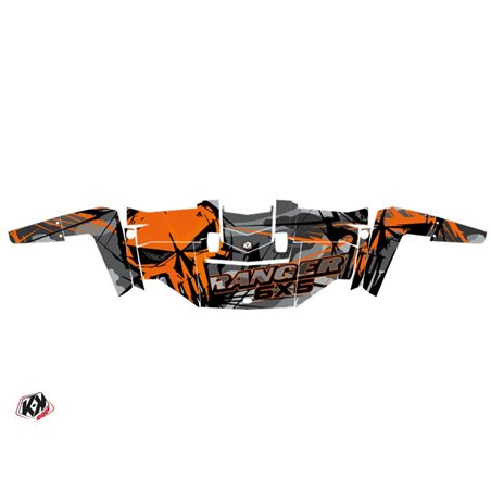 Kit Déco SSV Evil Polaris Ranger 6x6 Gris Orange (2014-2016)