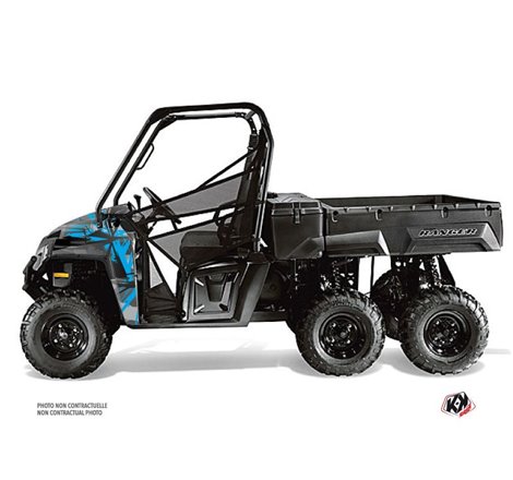 Kit Déco SSV Evil Polaris Ranger 6x6 Gris Bleu (2014-2016)