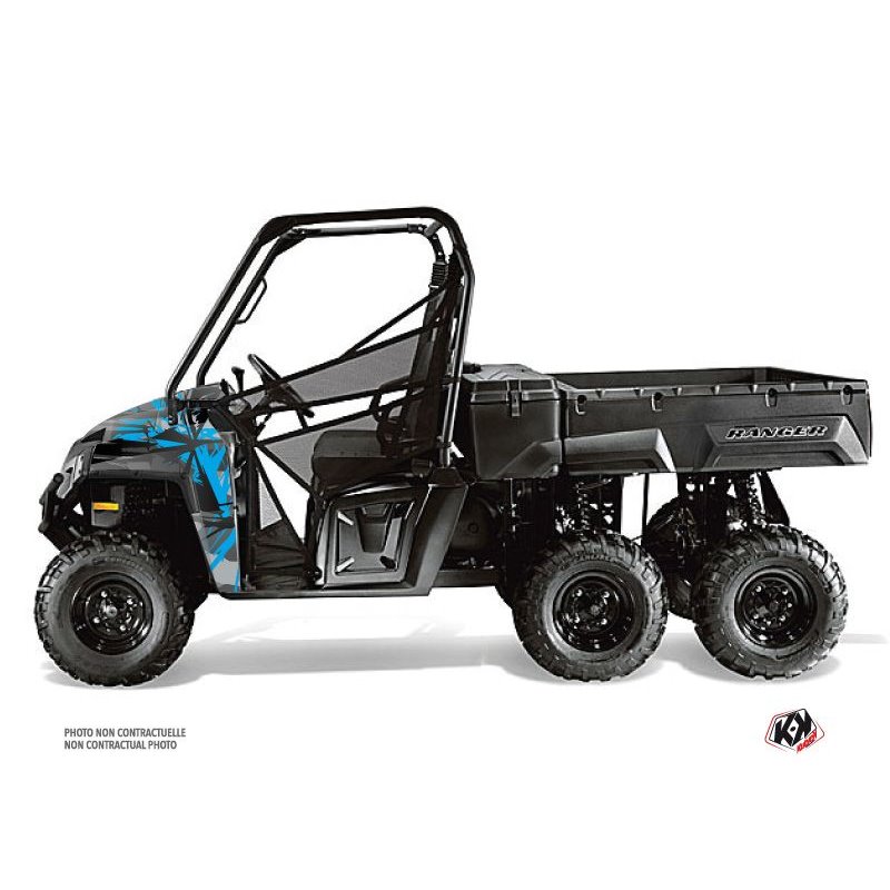 Kit Déco SSV Evil Polaris Ranger 6x6 Gris Bleu (2014-2016)