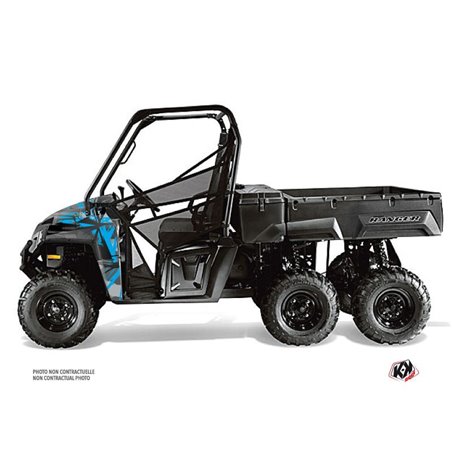 Kit Déco SSV Evil Polaris Ranger 6x6 Gris Bleu (2014-2016)