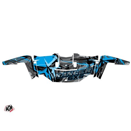 Kit Déco SSV Evil Polaris Ranger 6x6 Gris Bleu (2014-2016)