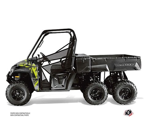 Kit Déco SSV Evil Polaris Ranger 6x6 Gris Vert (2014-2016)