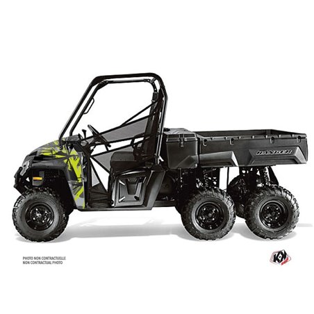 Kit Déco SSV Evil Polaris Ranger 6x6 Gris Vert (2014-2016)