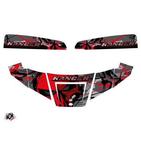 Kit Déco SSV Evil Polaris Ranger 570 Gris Rouge (2015-2021)