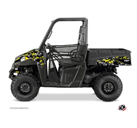 Kit Déco SSV Predator Polaris Ranger 570 Noir Gris Jaune (2015-2021)