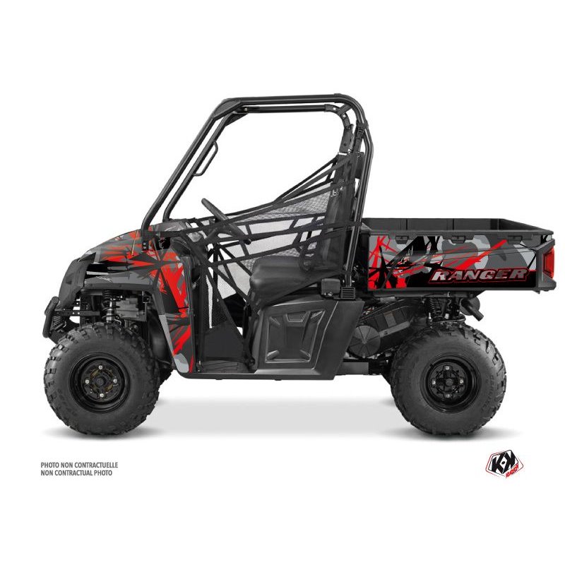 Kit Déco SSV Evil Polaris Ranger 570 FULL Gris Rouge (2015)