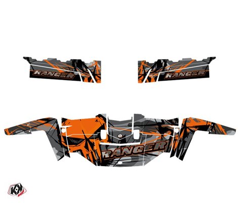 Kit Déco SSV Evil Polaris Ranger 570 FULL Gris Orange (2015)