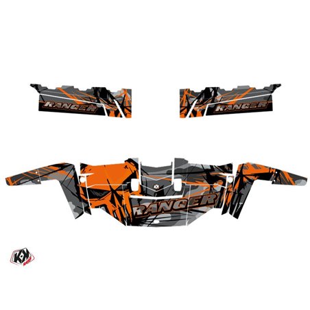 Kit Déco SSV Evil Polaris Ranger 570 FULL Gris Orange (2015)