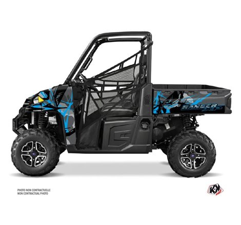 Kit Déco SSV Evil Polaris Ranger 900 XP Gris Bleu (2012-2015)