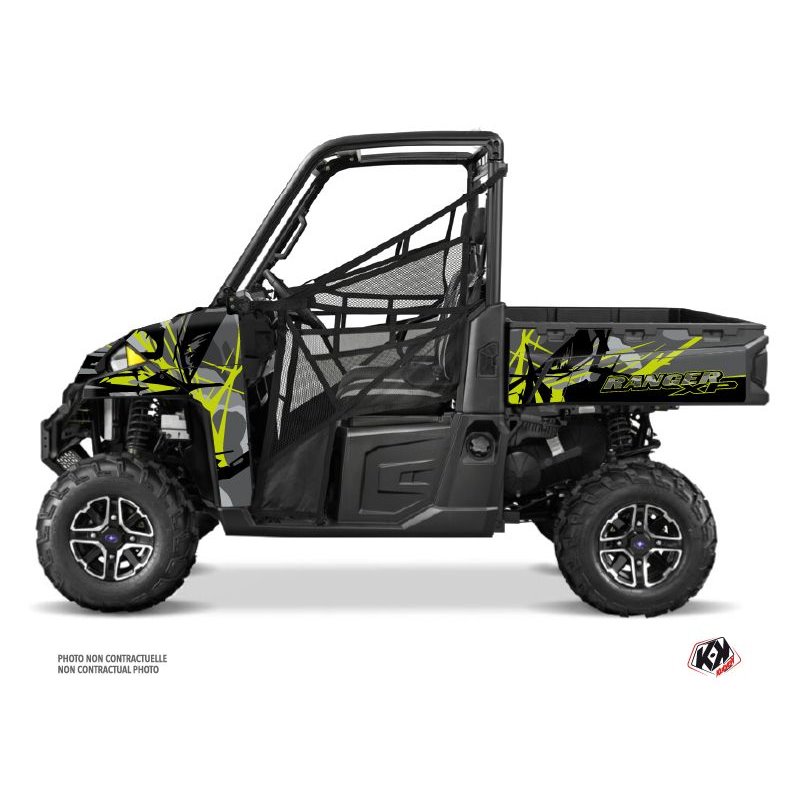 Kit Déco SSV Evil Polaris Ranger 900 XP Gris Vert (2012-2015)