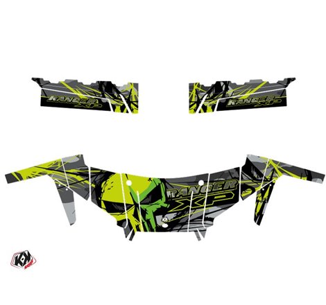 Kit Déco SSV Evil Polaris Ranger 900 XP Gris Vert (2012-2015)