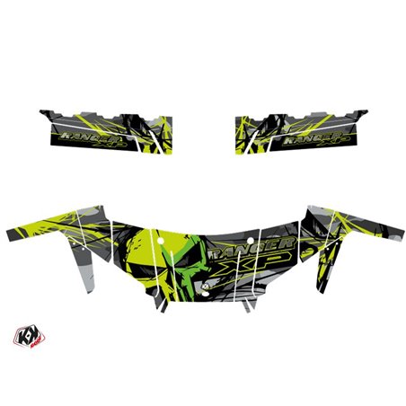 Kit Déco SSV Evil Polaris Ranger 900 XP Gris Vert (2012-2015)