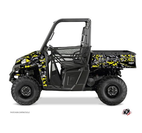 Kit Déco SSV Predator Polaris Ranger 900 XP Noir Gris Jaune (2012-2015)