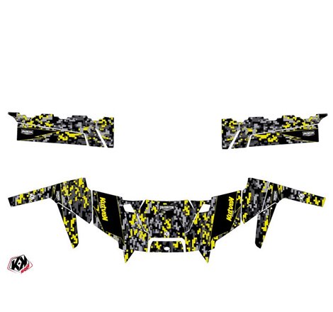 Kit Déco SSV Predator Polaris Ranger 900 XP Noir Gris Jaune (2012-2015)