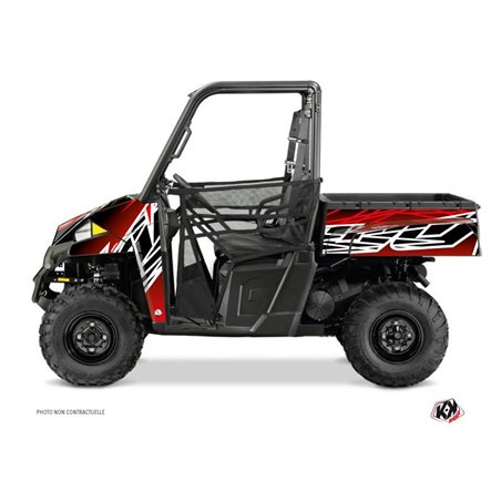 Kit Déco SSV Eraser Polaris Ranger 900 XP Rouge Blanc (2012-2015)