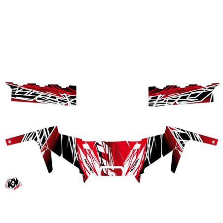 Kit Déco SSV Eraser Polaris Ranger 900 XP Rouge Blanc (2012-2015)