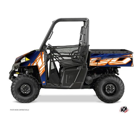 Kit Déco SSV Eraser Polaris Ranger 900 XP Bleu Orange (2012-2015)