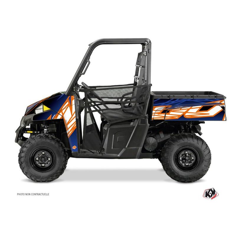 Kit Déco SSV Eraser Polaris Ranger 900 XP Bleu Orange (2012-2015)