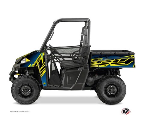 Kit Déco SSV Eraser Polaris Ranger 900 XP Neon Bleu (2012-2015)