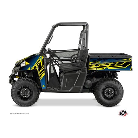 Kit Déco SSV Eraser Polaris Ranger 900 XP Neon Bleu (2012-2015)