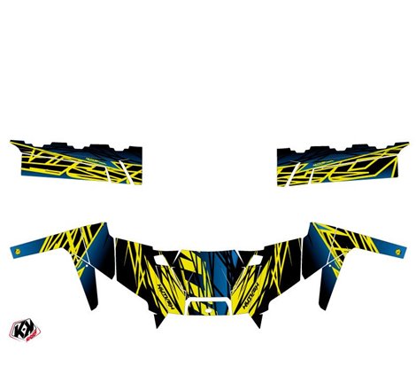 Kit Déco SSV Eraser Polaris Ranger 900 XP Neon Bleu (2012-2015)