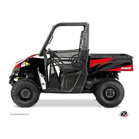 Kit Déco SSV Stage Polaris Ranger 900 XP Noir Rouge (2012-2015)