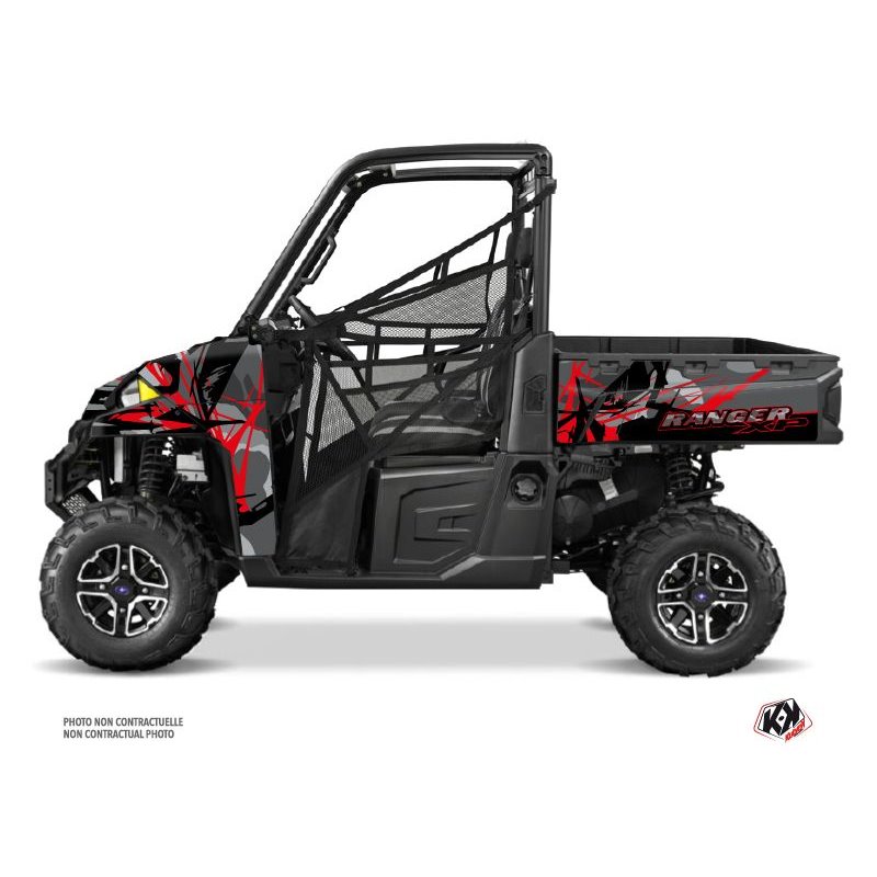 Kit Déco SSV Evil Polaris Ranger 900 XP Gris Rouge (2016)