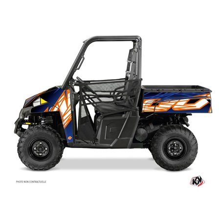 Kit Déco SSV Eraser Polaris Ranger 900 XP Bleu Orange (2017-2019)