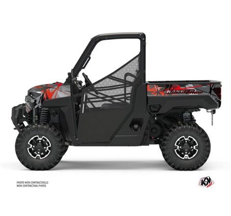 Kit Déco SSV Evil Polaris Ranger 1000 XP Gris Rouge (2017)