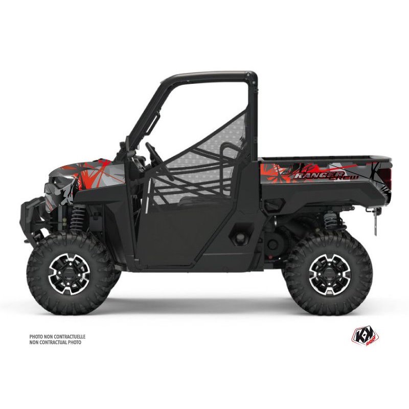 Kit Déco SSV Evil Polaris Ranger 1000 XP Gris Rouge (2017)