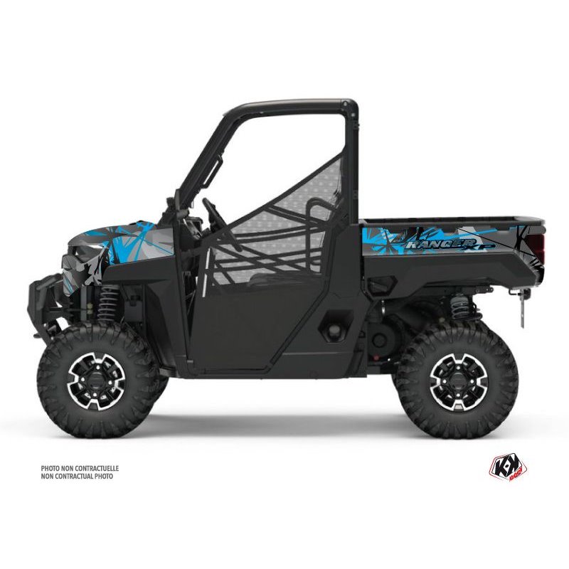 Kit Déco SSV Evil Polaris Ranger 1000 XP Gris Bleu (2017)