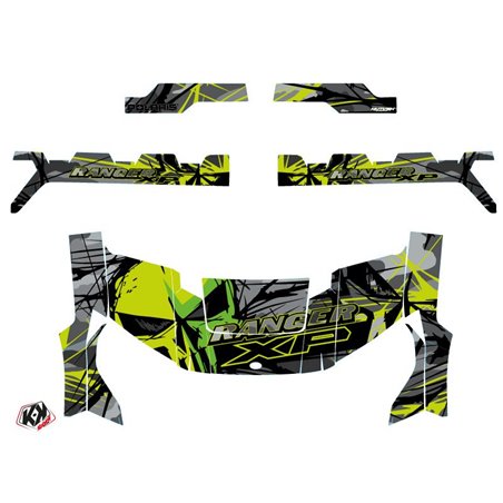 Kit Déco SSV Evil Polaris Ranger 1000 XP Gris Vert (2017)