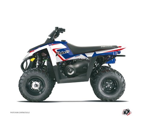 Kit Déco Quad Vintage Polaris Scrambler 500 Bleu (1997-2009)