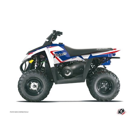 Kit Déco Quad Vintage Polaris Scrambler 500 Bleu (1997-2009)