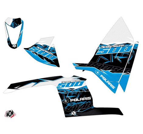 Kit Déco Quad Action Polaris Scrambler 500 Bleu (1997-2009)