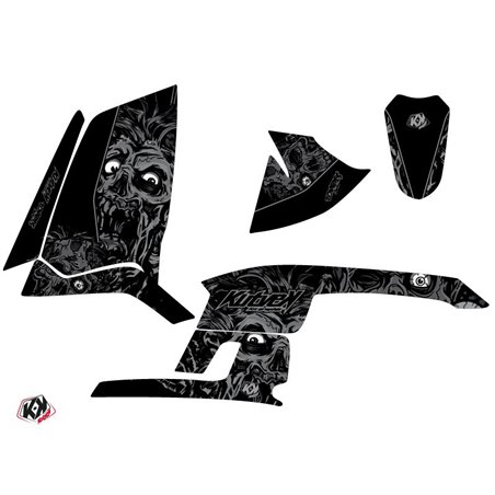 Kit Déco Quad Zombies Dark Polaris Scrambler 500 Noir (1997-2009)