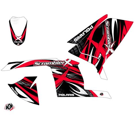 Kit Déco Quad Gamme X Polaris Scrambler 500 Rouge (2010-2013)