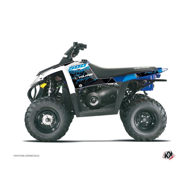 Kit Déco Quad Action Polaris Scrambler 500 Bleu (2010-2013)