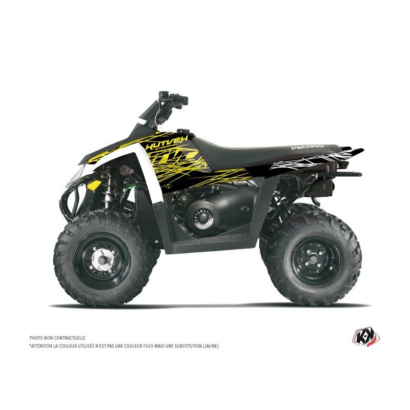 Kit Déco Quad Eraser Fluo Polaris Scrambler 500 Jaune (2010-2013)